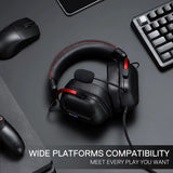 H312 Wired Gaming Headset, 7.1 Surround Sound, 50 Mm Drivers, Noise-Canceling Microphone, Over-Ear Headphones