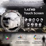 2025 New Military Bluetooth Call Smart Watch Built-In GPS Compass Barometric Altimeter 10ATM Waterproof Sports Smartwatches Men