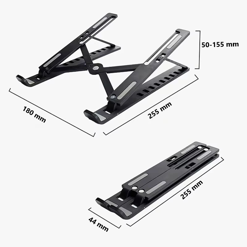Aluminum Alloy Laptop Stand Adjustable Foldable Portable for Notebook Computer Bracket Lifting Cooling Holder Non-Slip