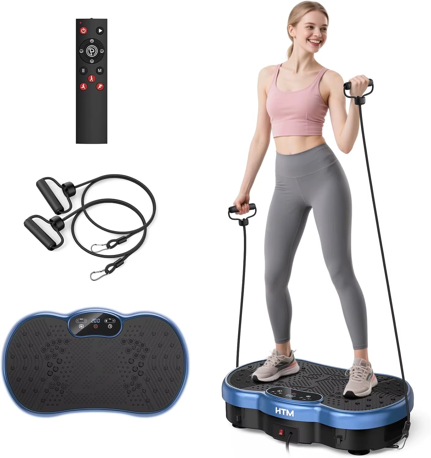 Vibration Plate Weight Loss Machine 120 Speed Levels Calorie Tracking for Home Gym Fat Burner Whole Body Shaker Muscle Toning