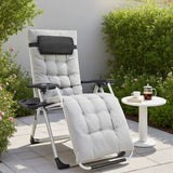 Zero Gravity Set of 2 Portable Recliner Camping Patio Outdoor Garden Lounge Chair with Cup Holder Trays Adjustable Pillow